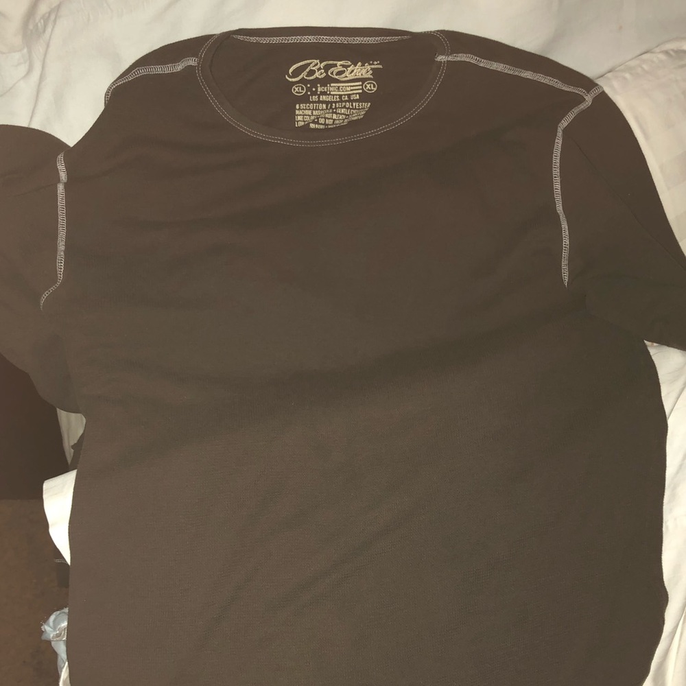 BE ETHIC BROWN WITH WHITE STITCHING SWEATSHIRT